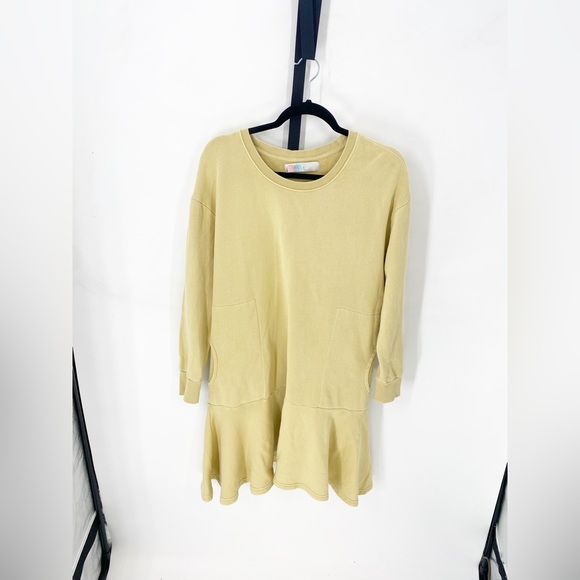 Free People Beach Drop Waist Sweatshirt Dress Sz S - Picture 2 of 4